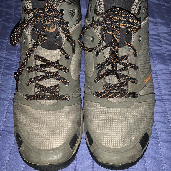 MERRELL’s men’s 10.5 army green and orange - Picture 5 of 9